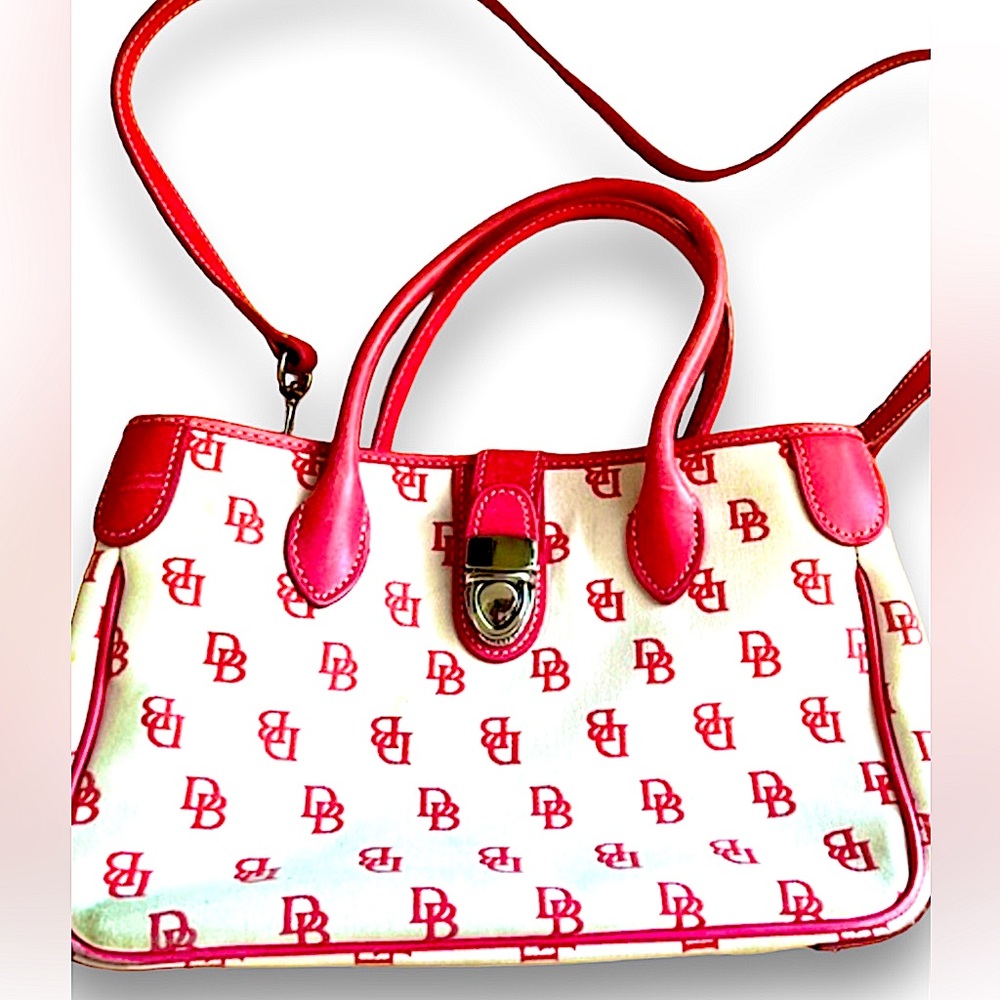 Dooney and Bourke Bag Pink and White